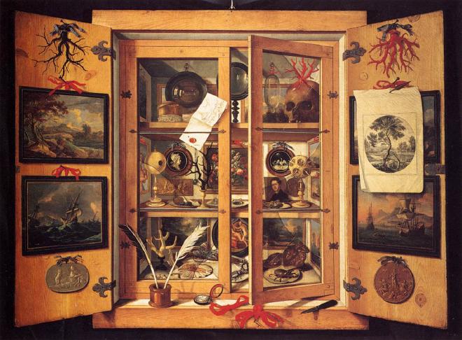 Le Cabinet de curiosités (1690), obra de Domenico Remps, Florencia.