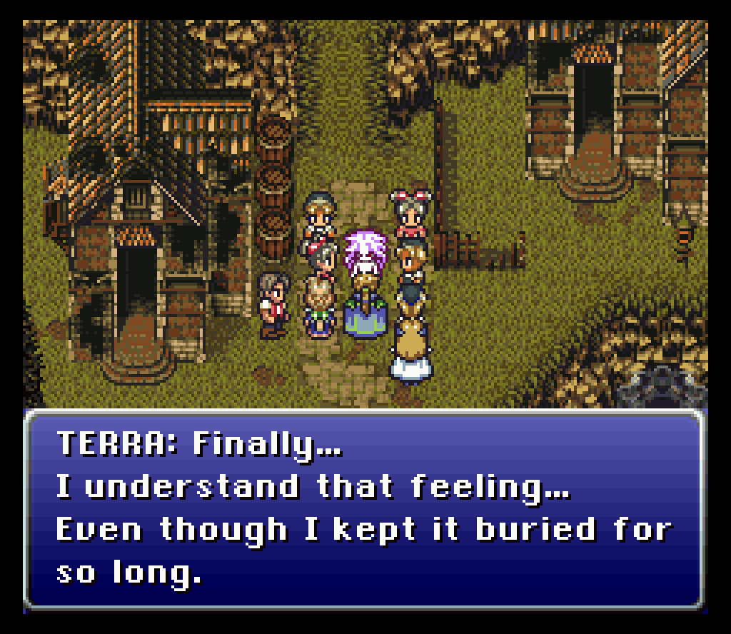 Figura 4: En el Mundo de la Ruina de Final Fantasy VI, el propósito del juego es encontrar a tus amigos y comprender sus nuevas visiones después de la catástrofe. Fuente: Square.